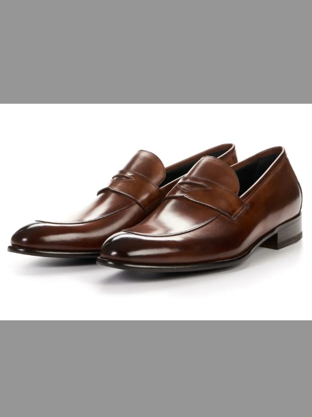 Paul Evans Brown Stewart Penny Loafer in Size 10